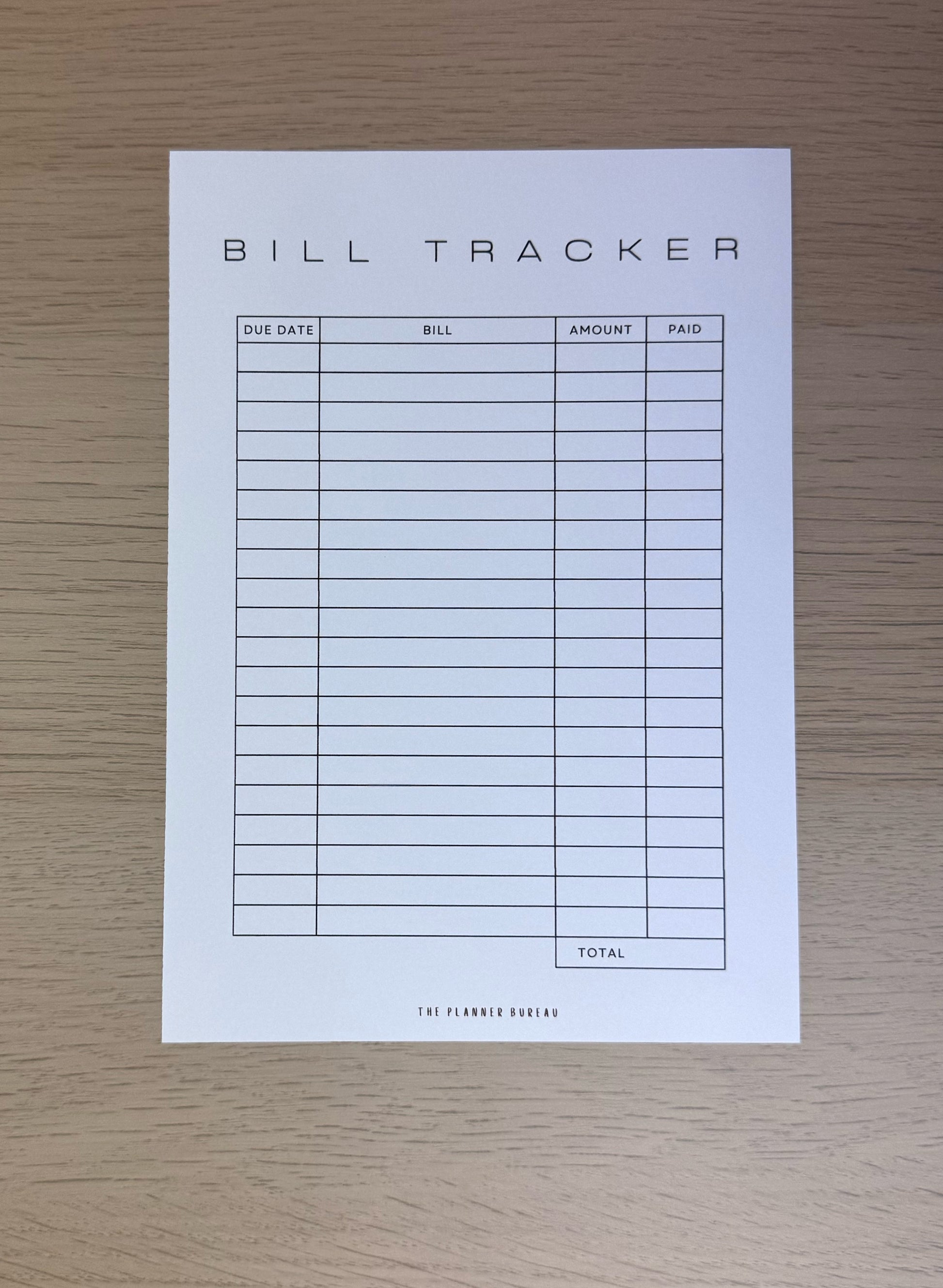 Bill Tracker