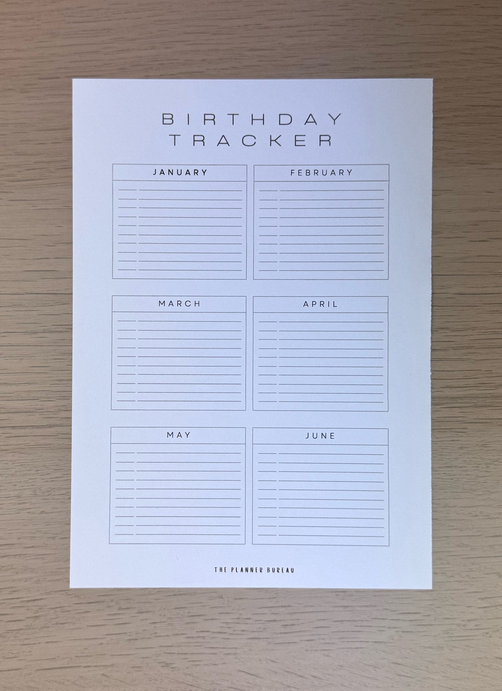 Birthday Tracker