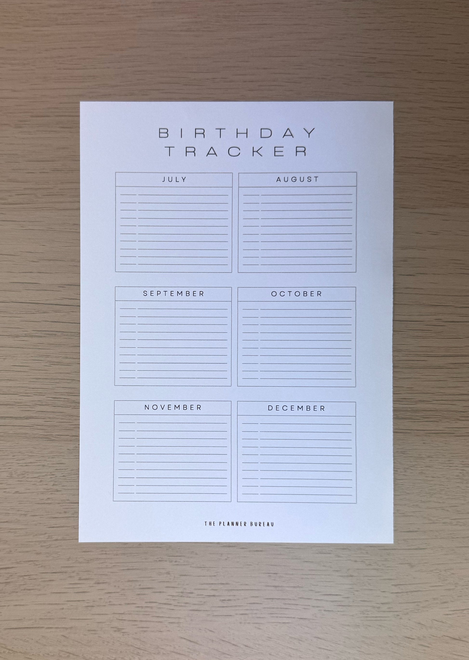 Birthday Tracker
