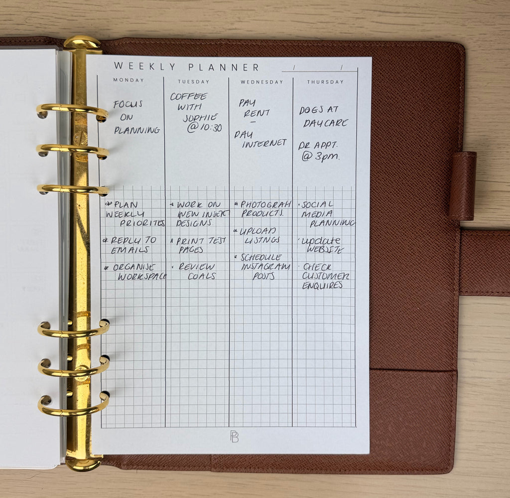 Weekly Planner (Graph)