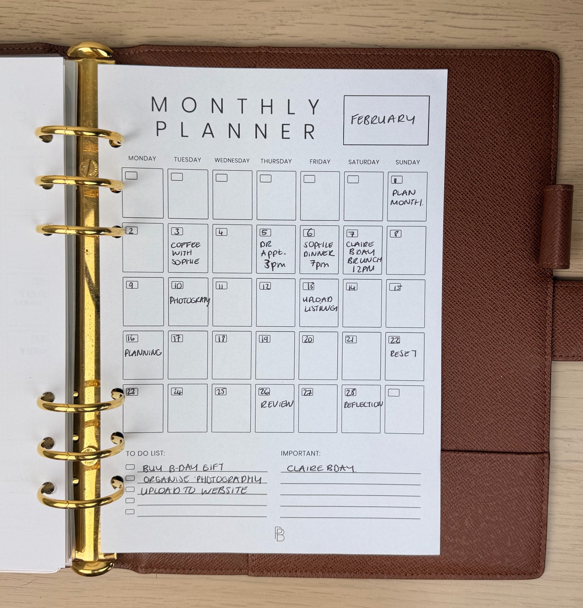 Monthly Planner