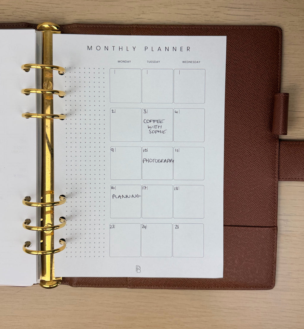 Monthly on 2 Pages
