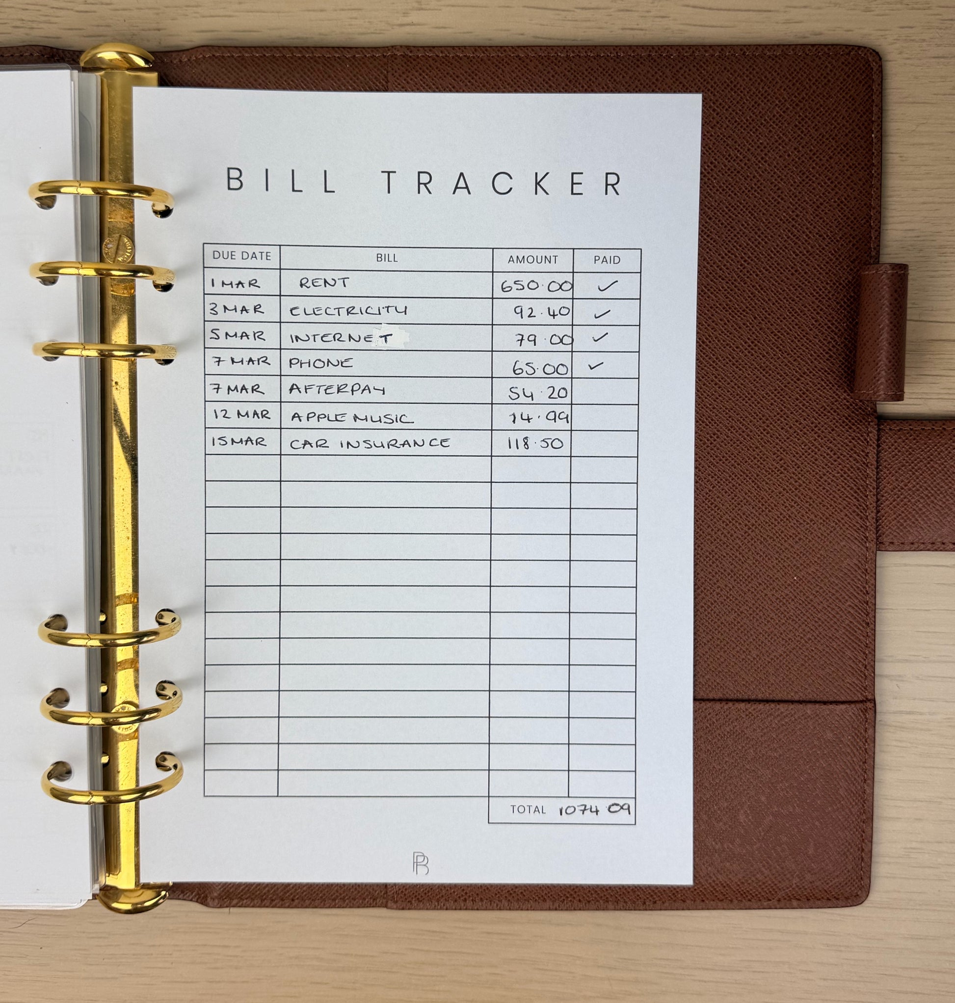 Bill Tracker