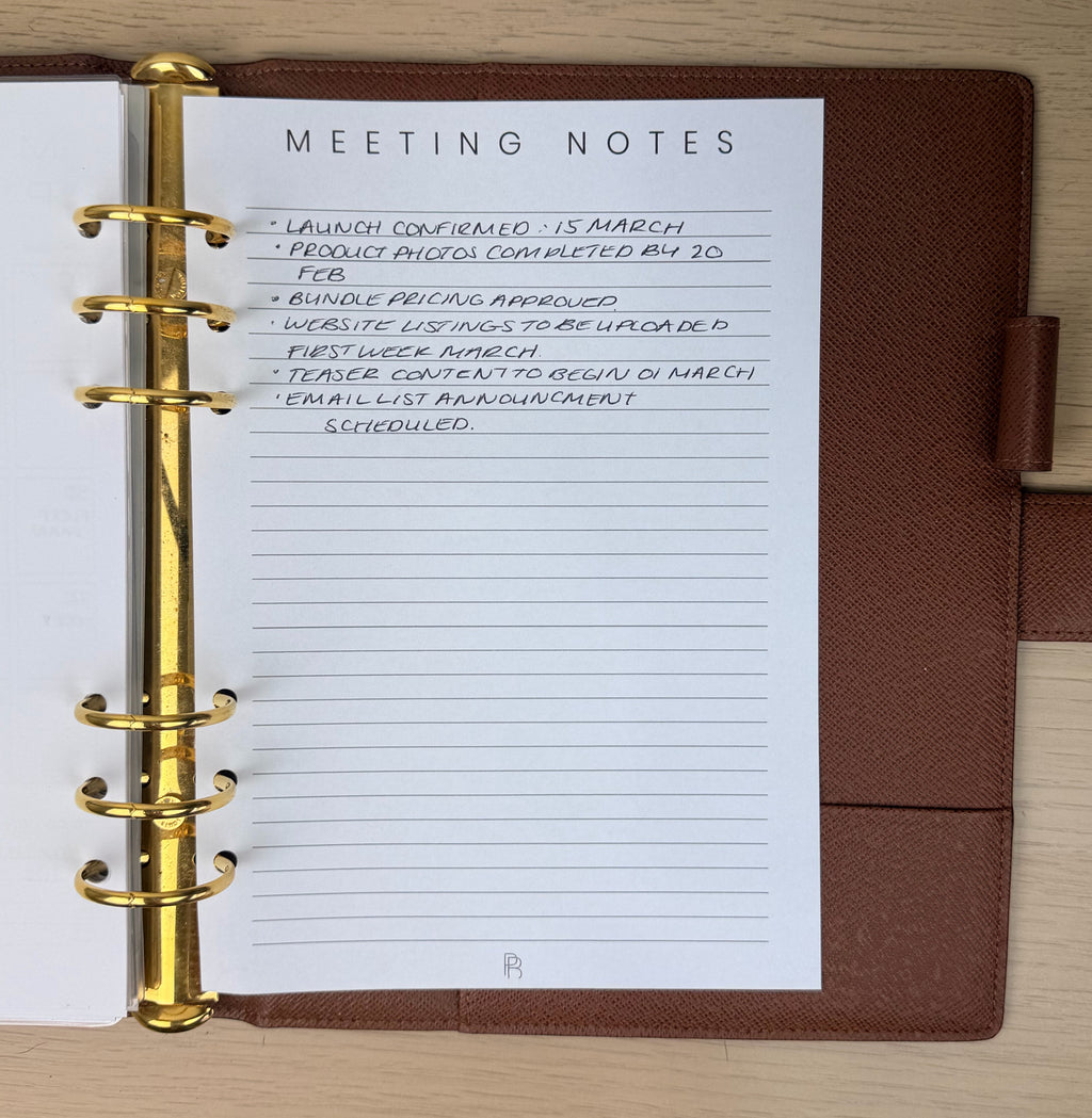 Meeting Notes