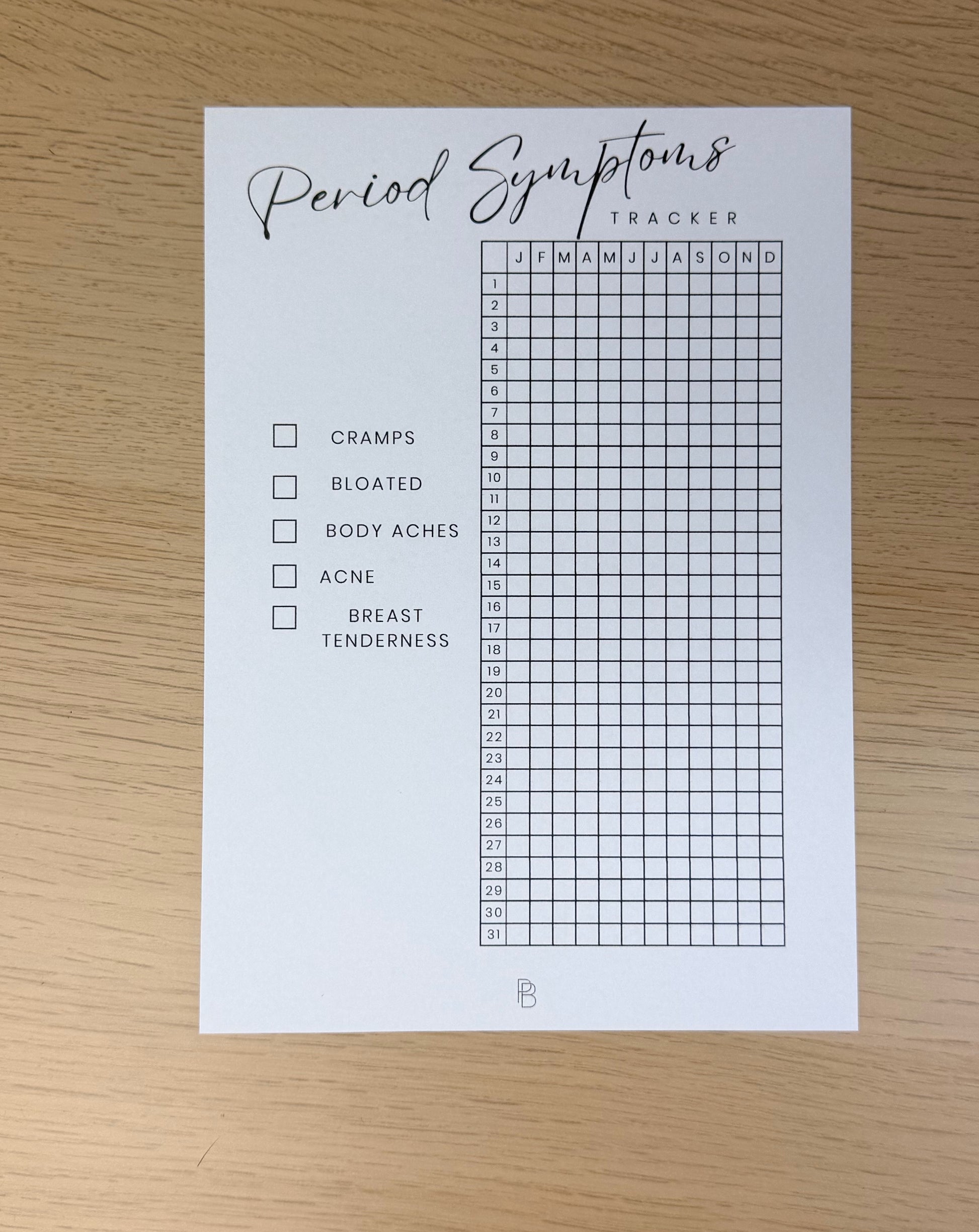Period Symptom Tracker