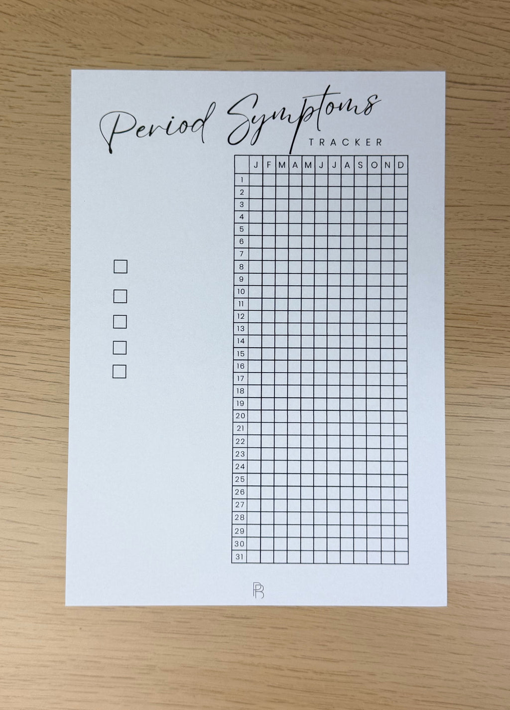 Period Symptom Tracker
