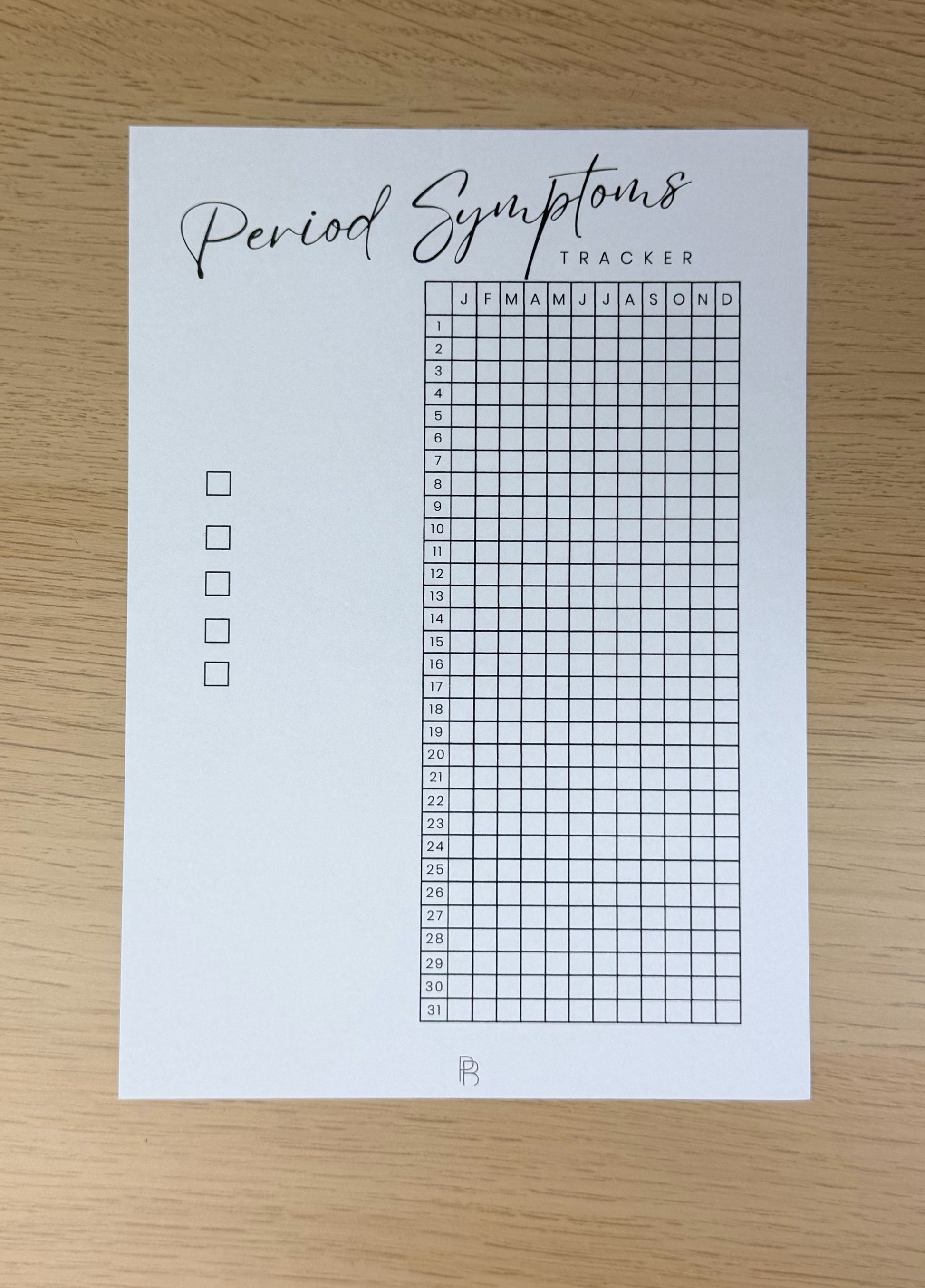 Period Symptom Tracker