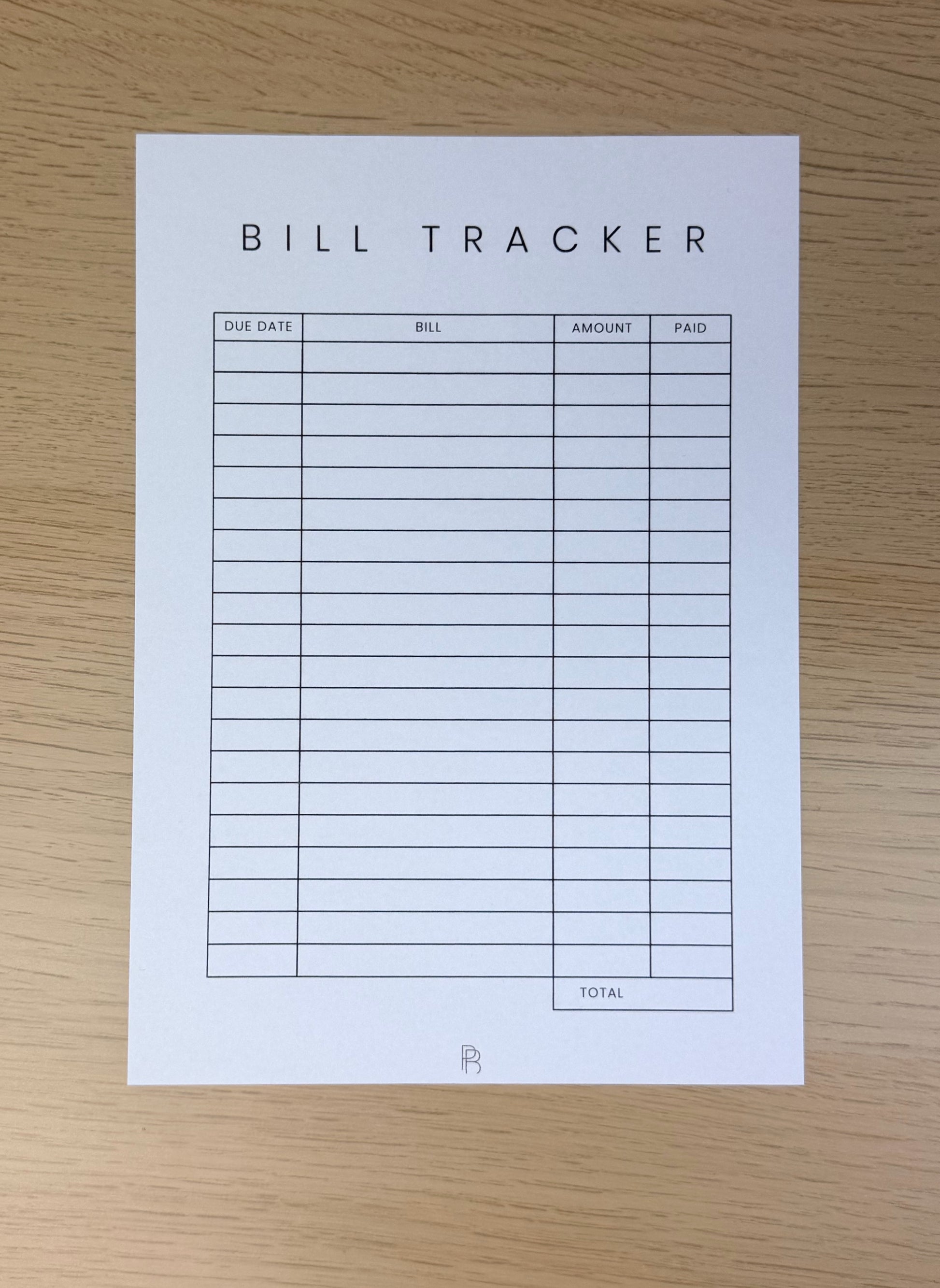 Bill Tracker