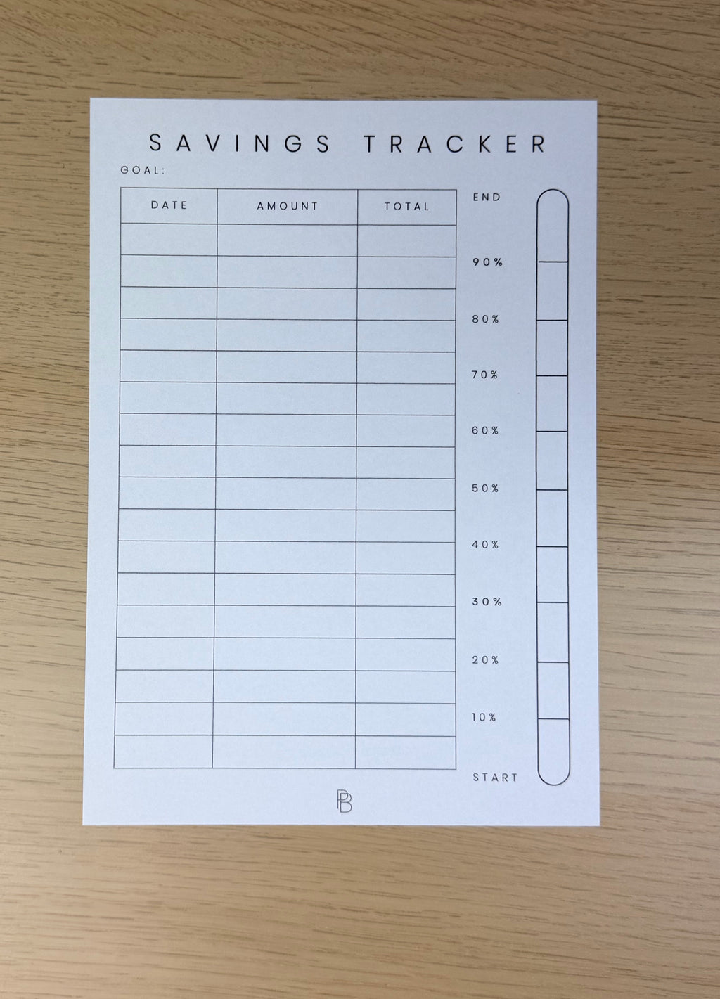 Saving Tracker (Version 1)