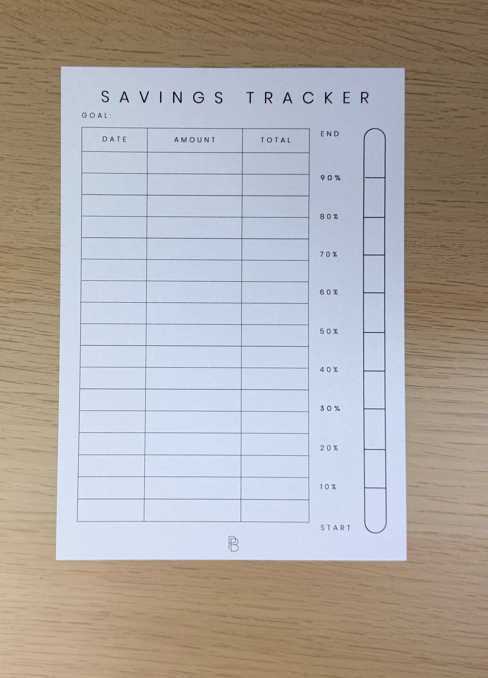 Saving Tracker (Version 1)