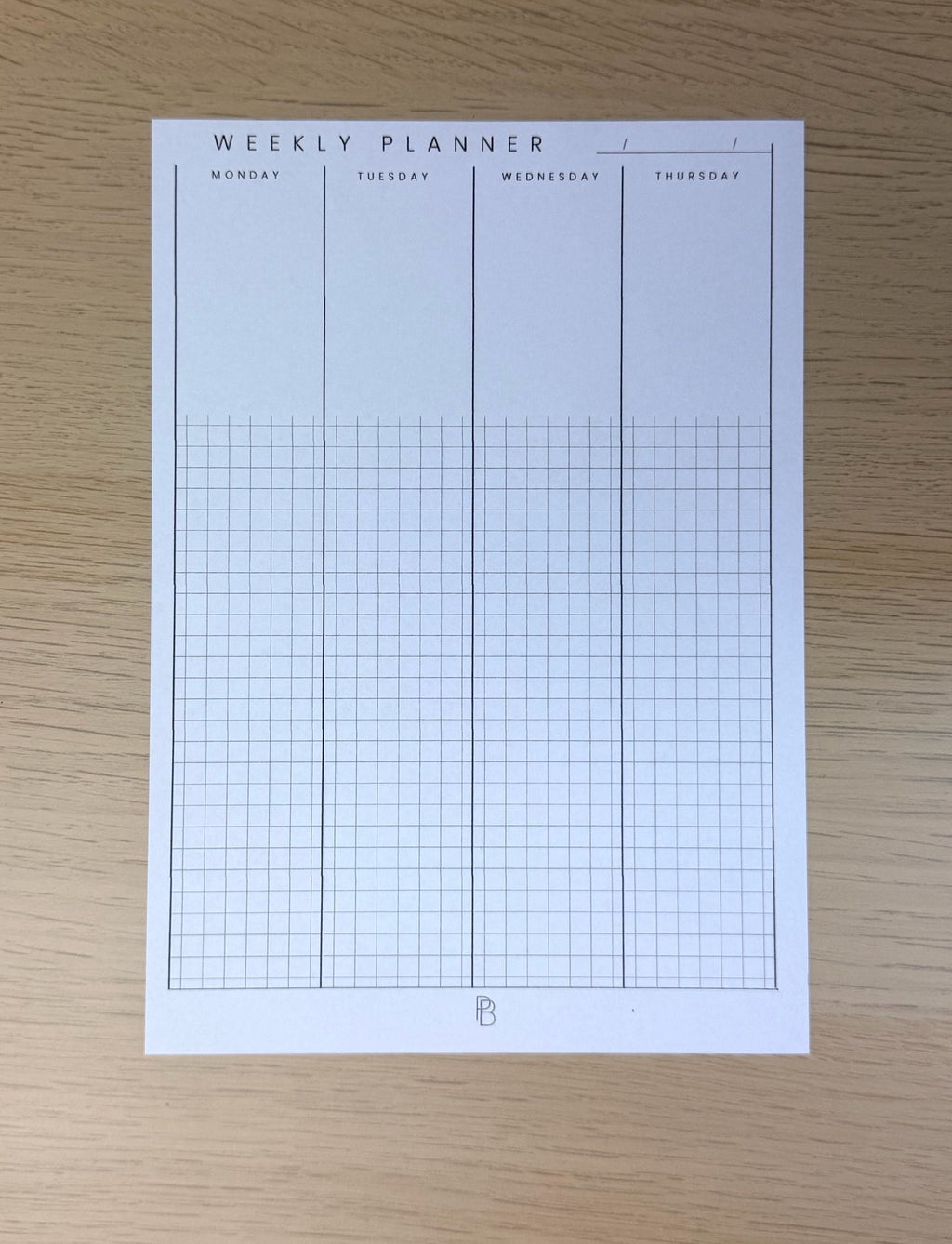 Weekly Planner (Graph)