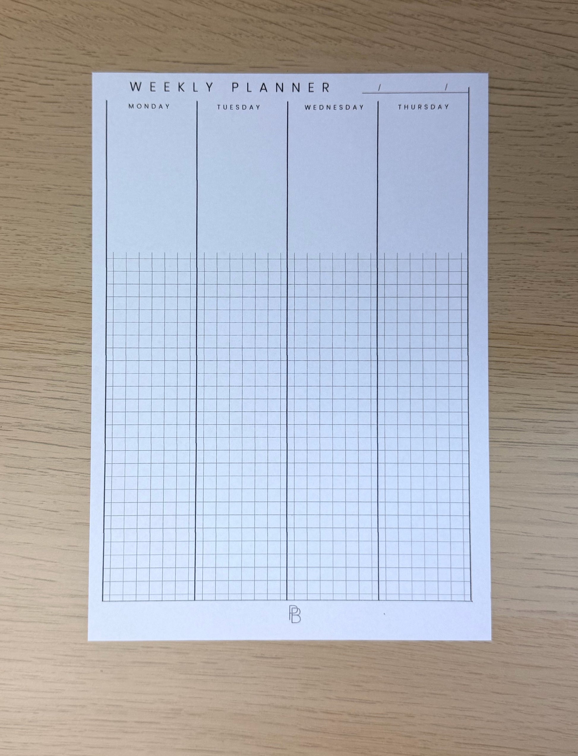 Weekly Planner (Graph)