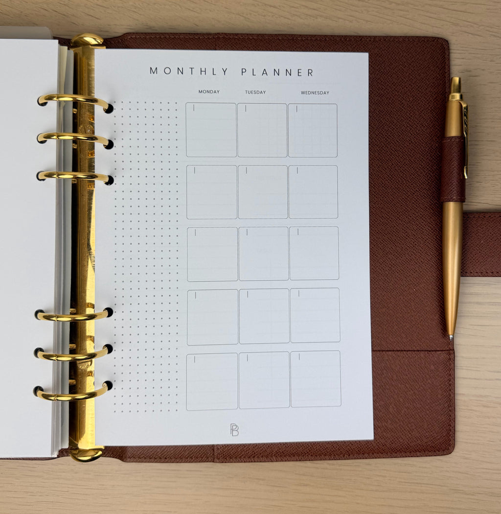 Monthly on 2 Pages