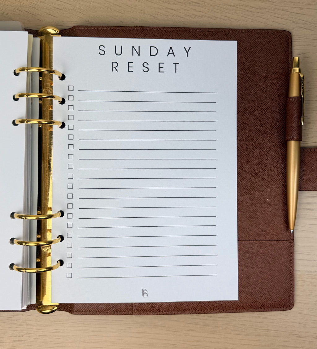 Sunday Reset