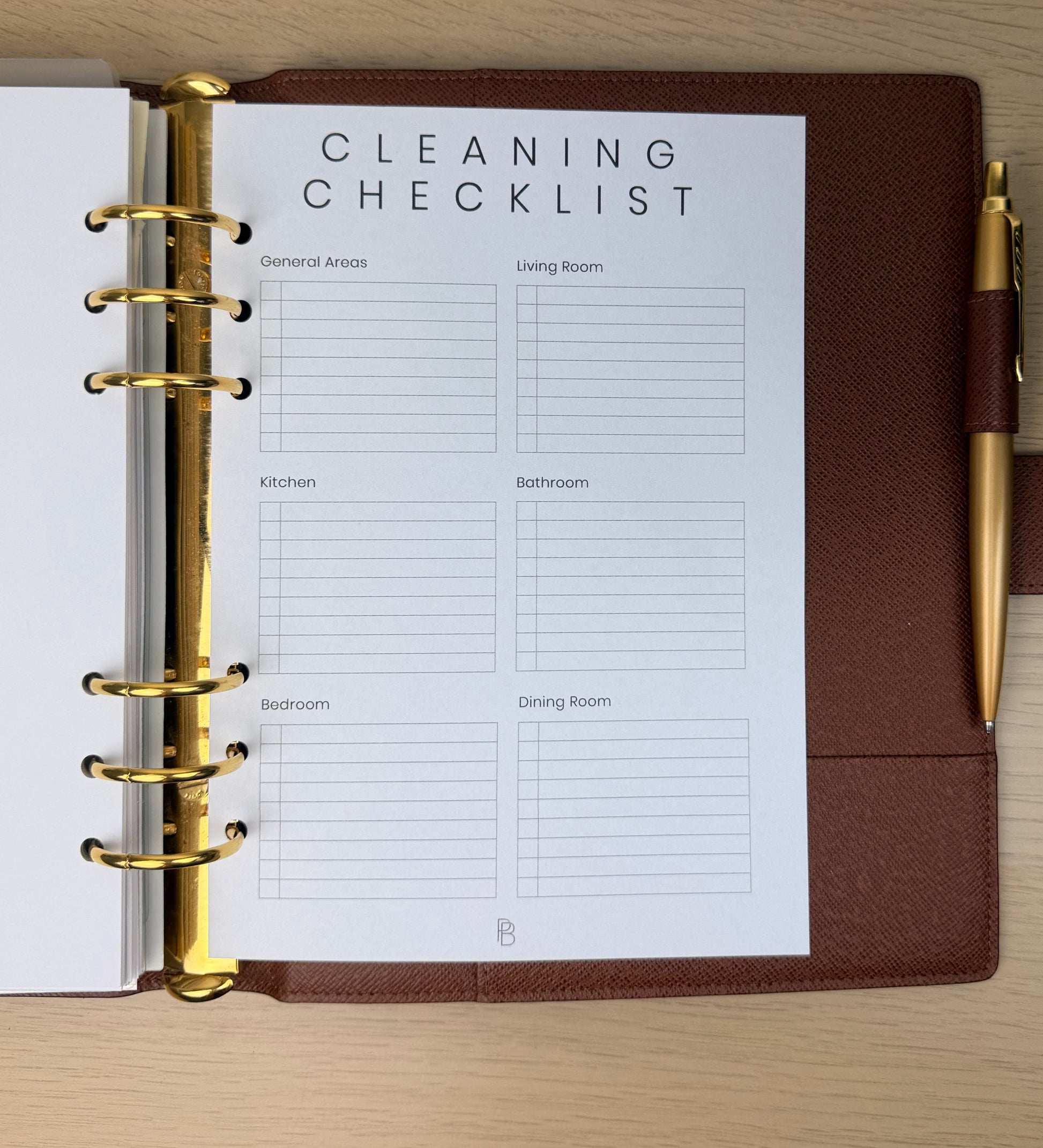 Cleaning Checklist