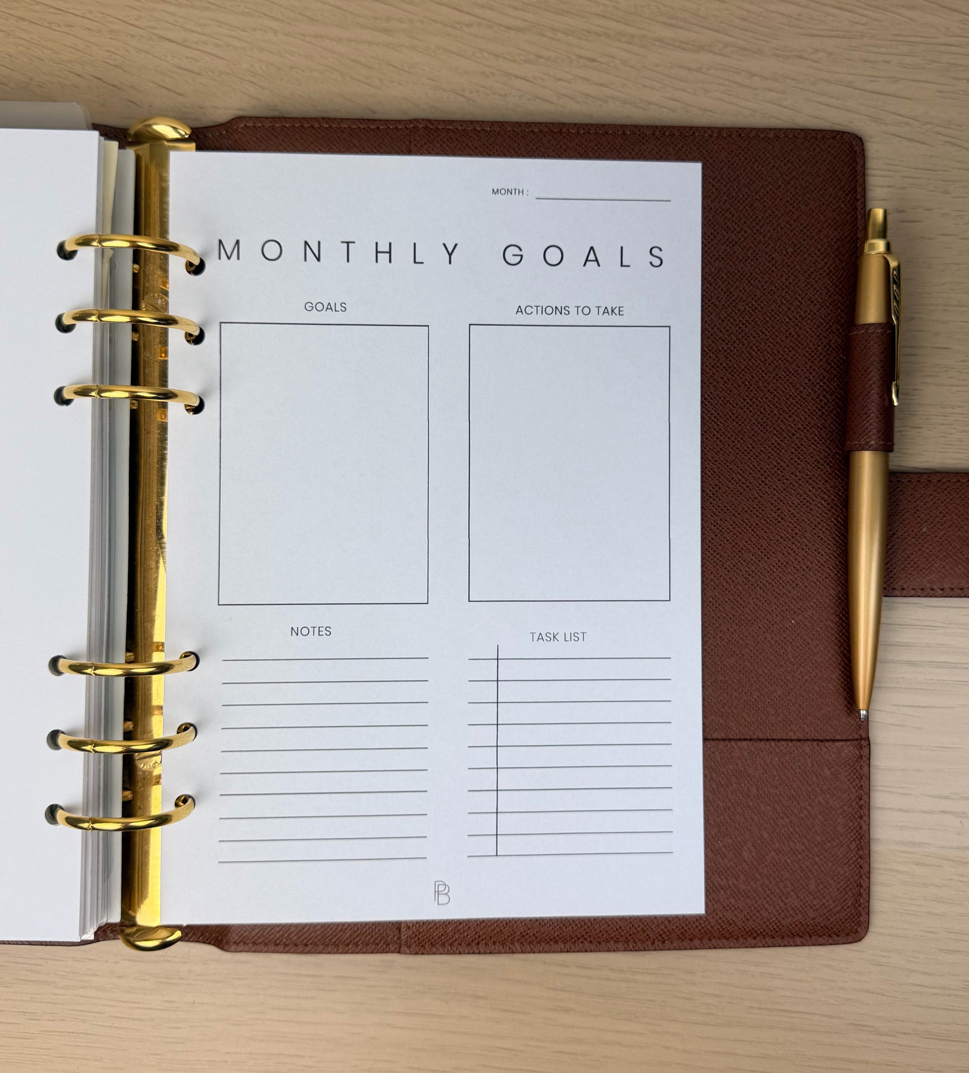 Monthly Goal Planner