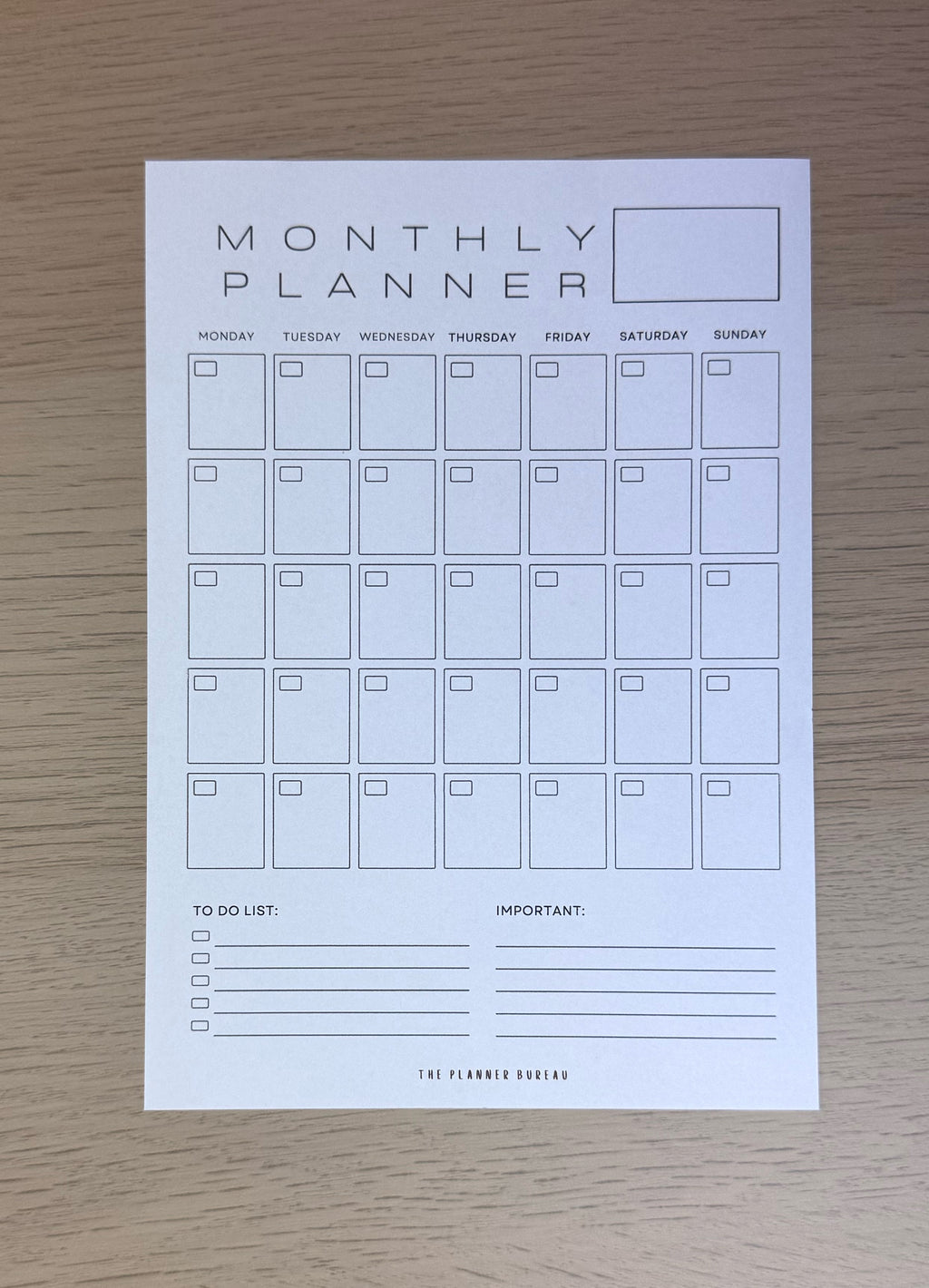 Monthly Planner