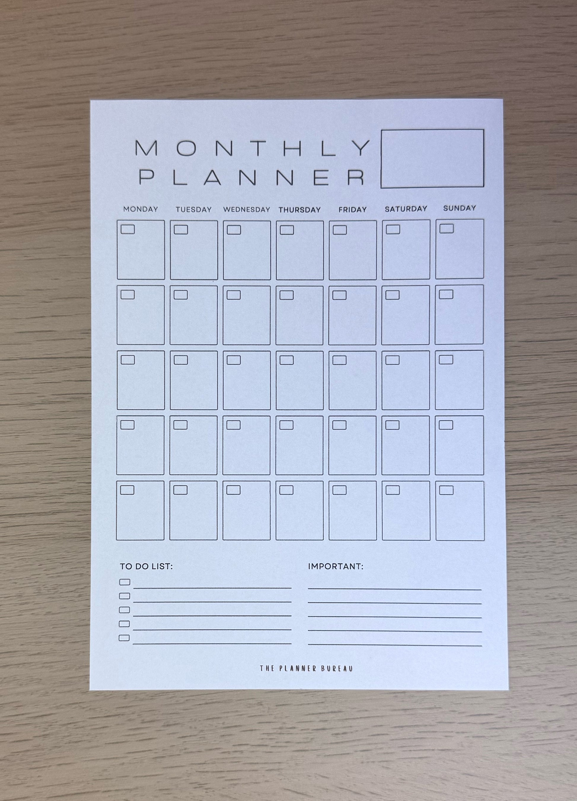 Monthly Planner