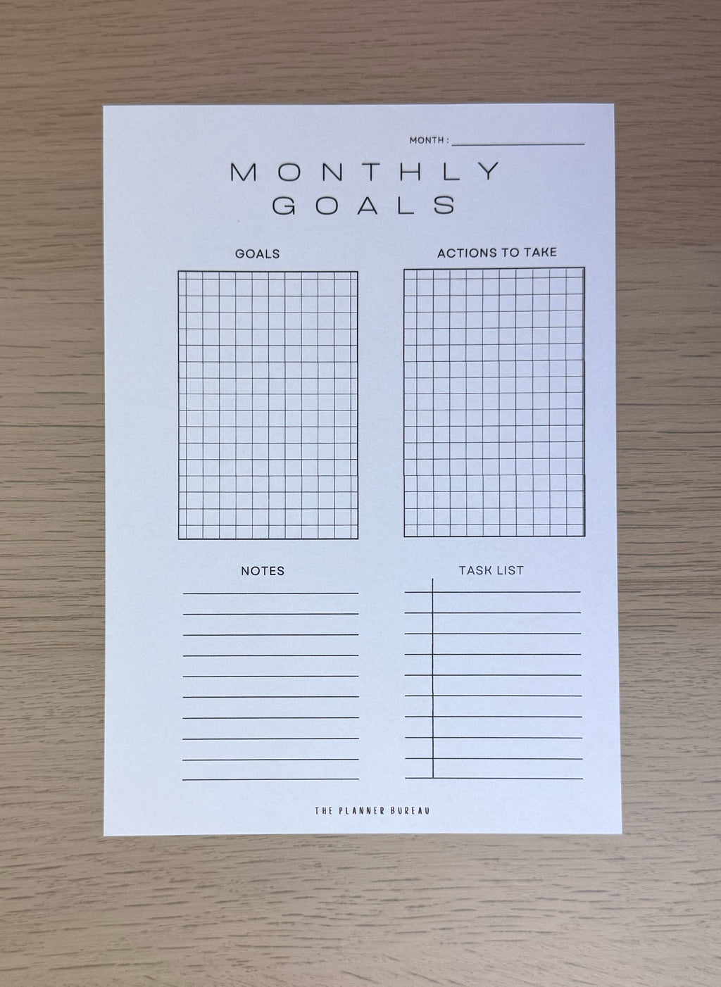 Monthly Goal Planner