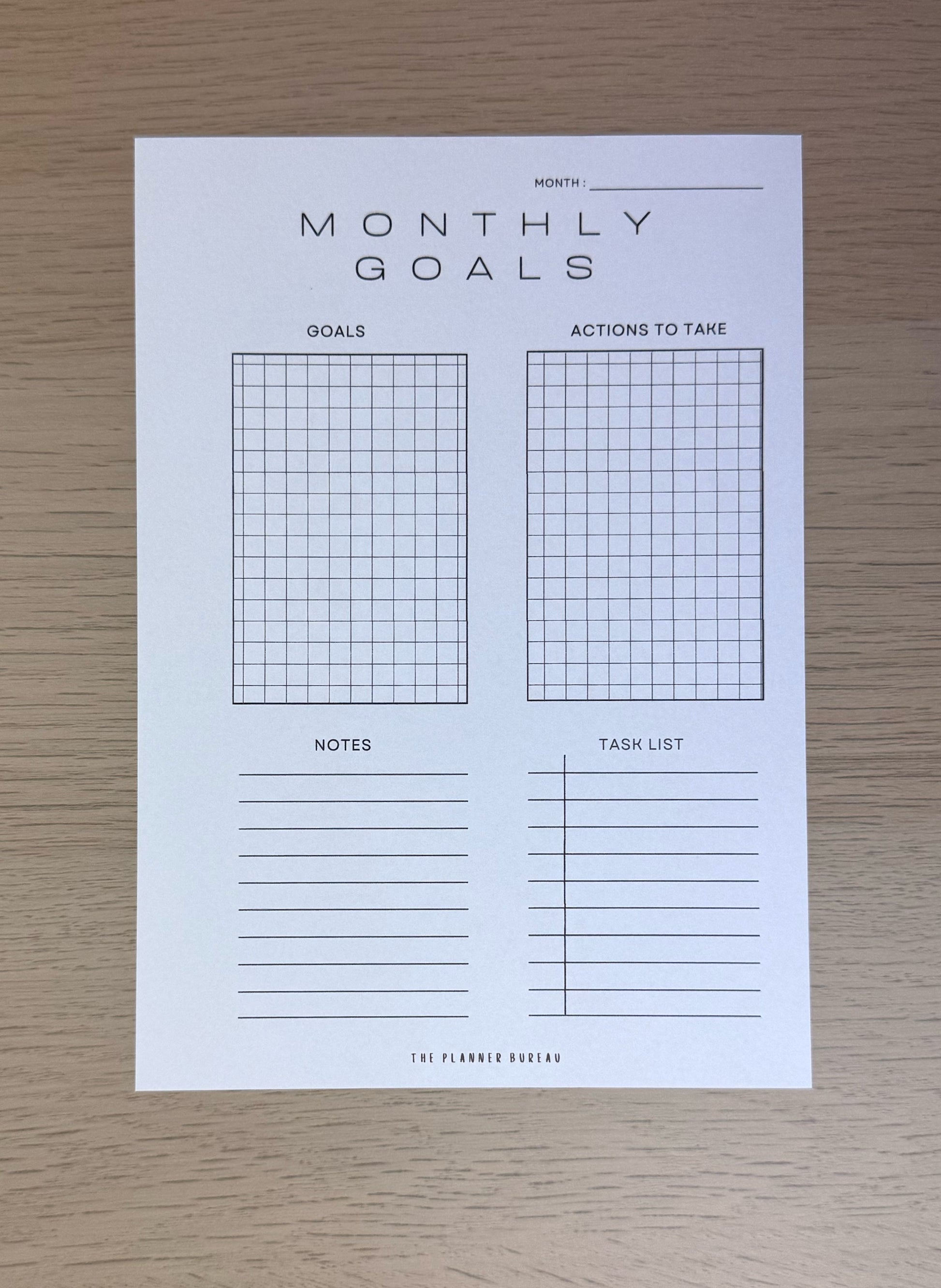 Monthly Goal Planner