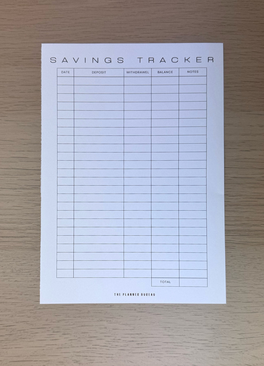 Saving Tracker (Version 2)