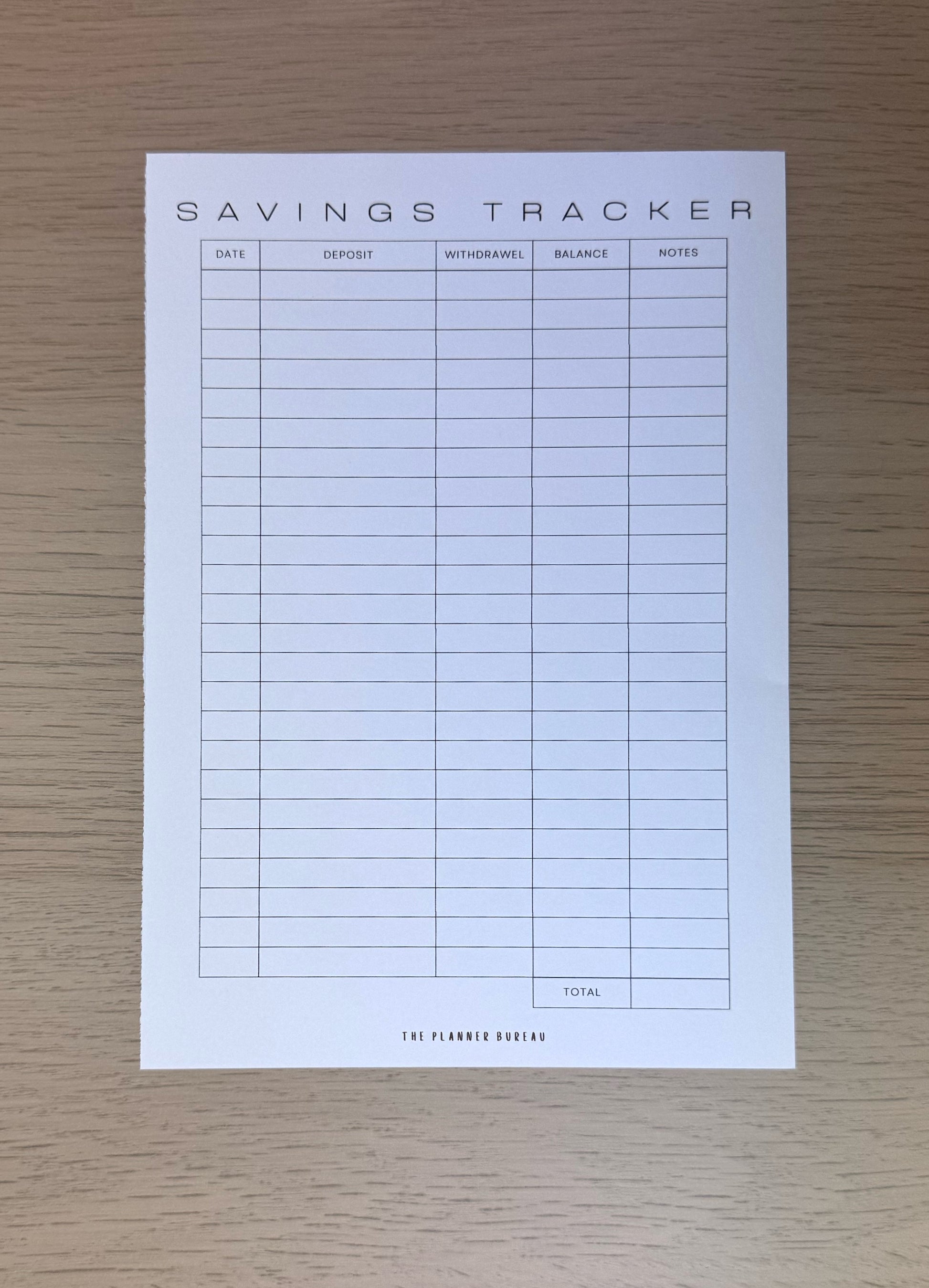 Saving Tracker (Version 2)