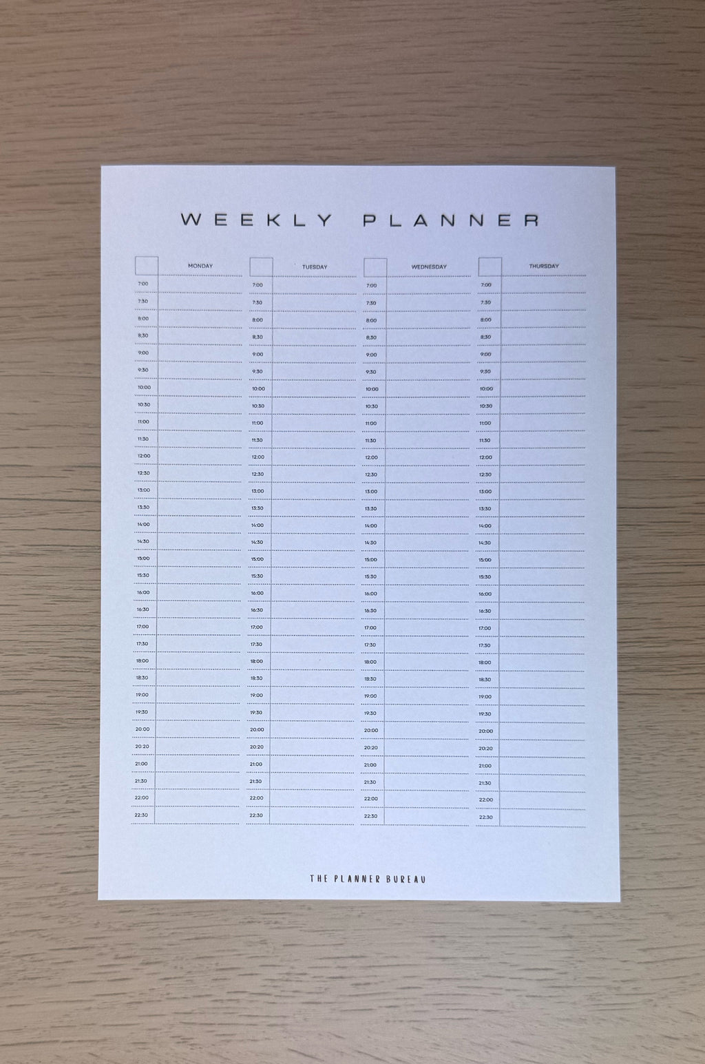 Weekly Planner (Schedule)