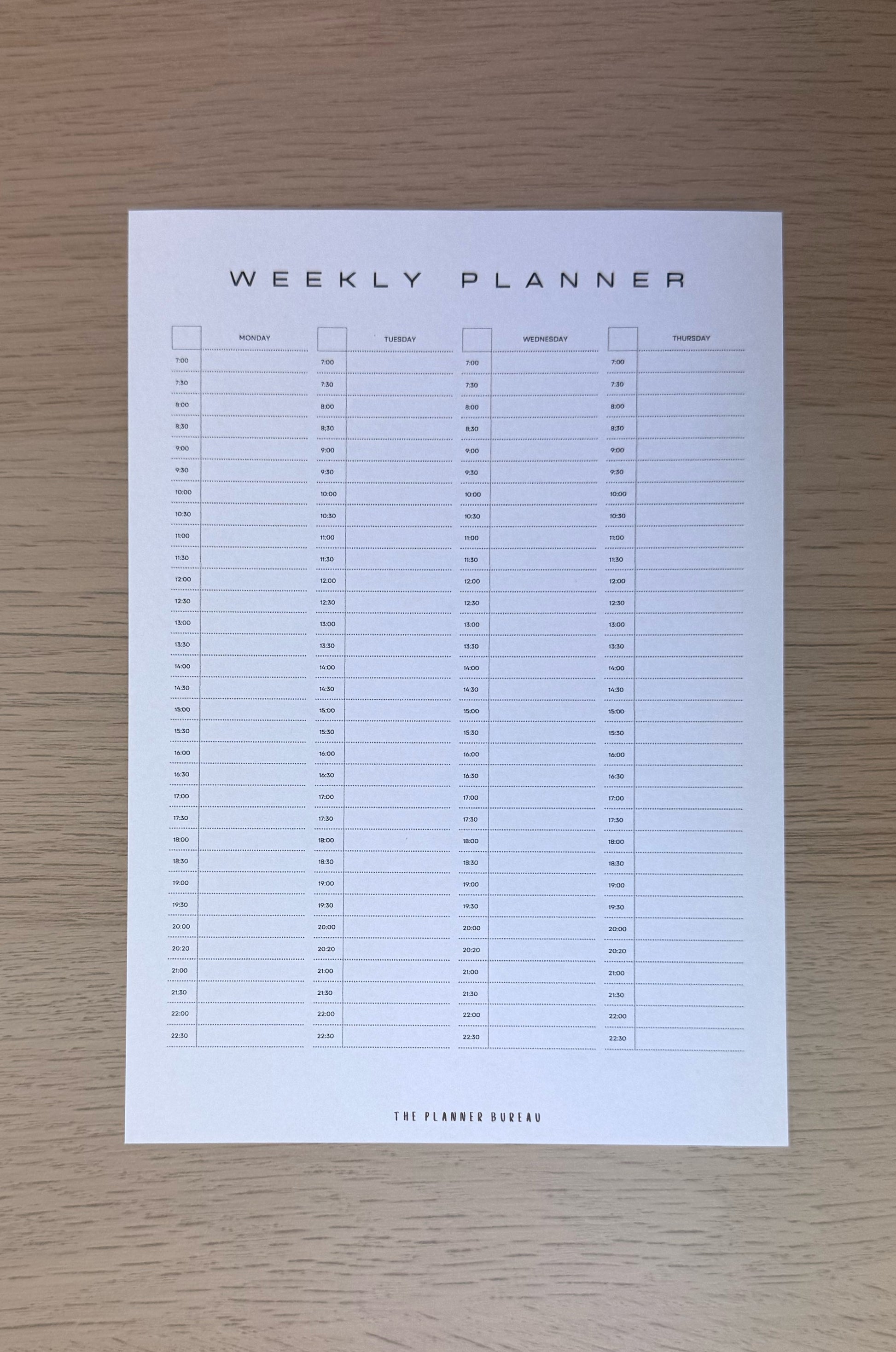 Weekly Planner (Schedule)