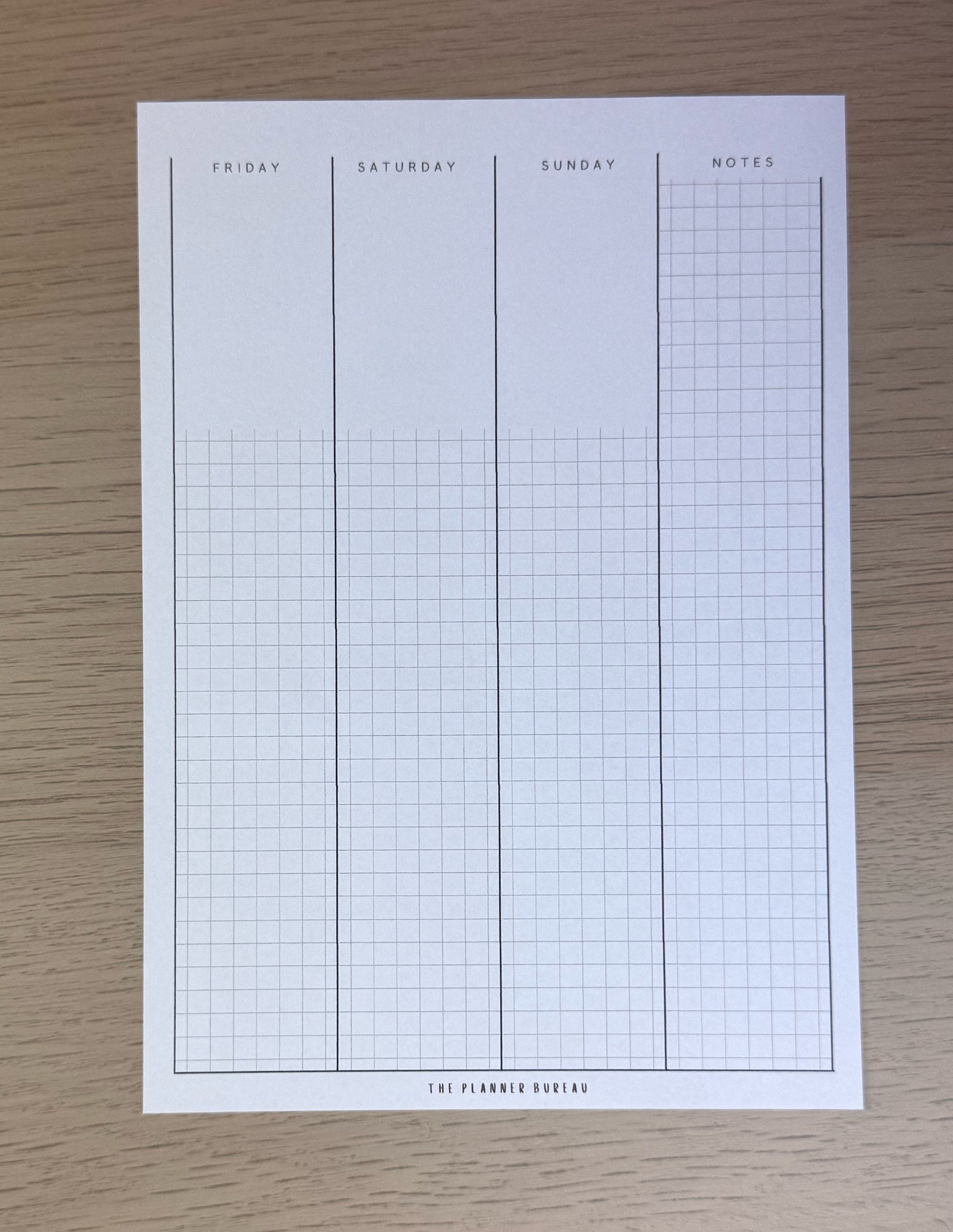 Weekly Planner (Graph)