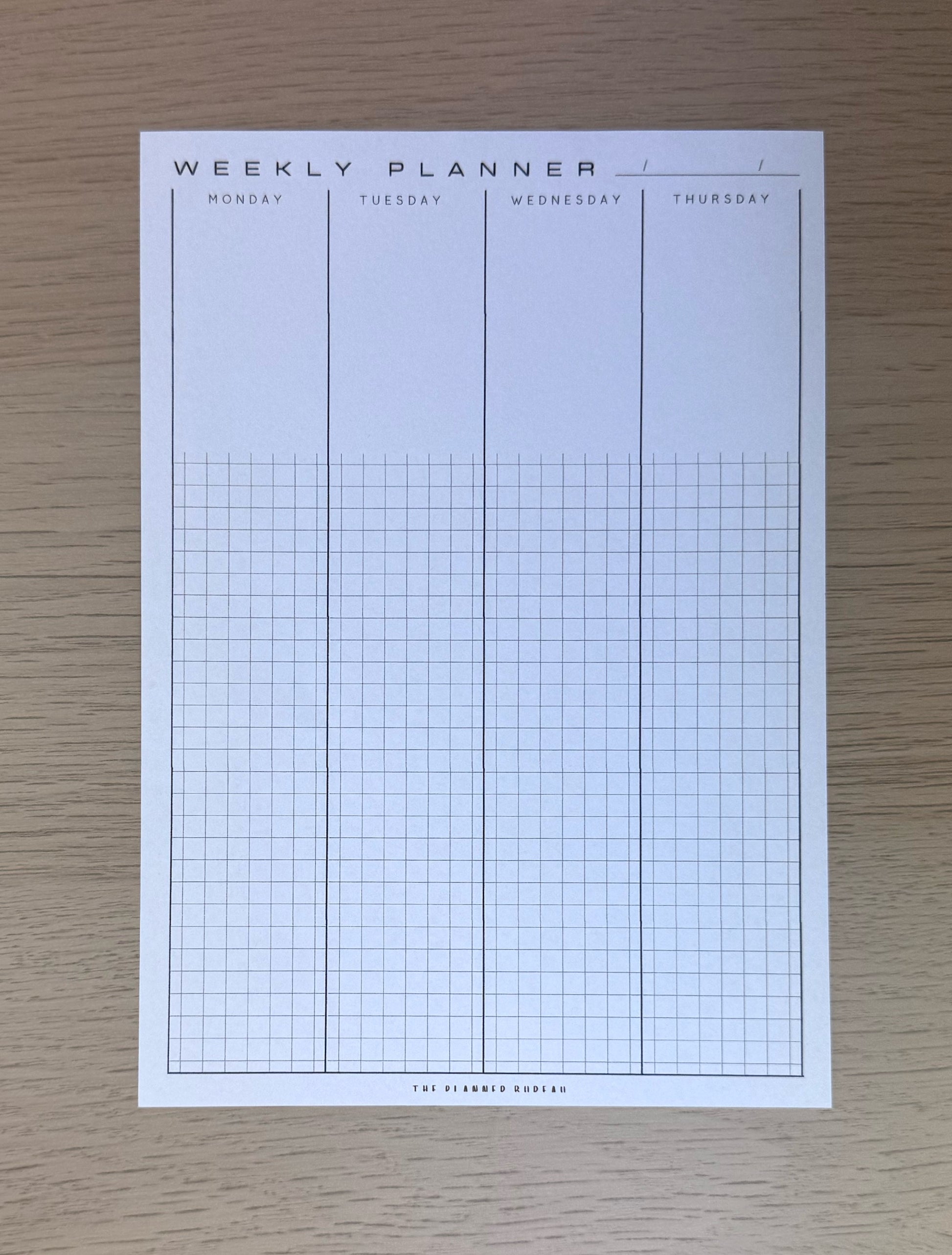 Weekly Planner (Graph)