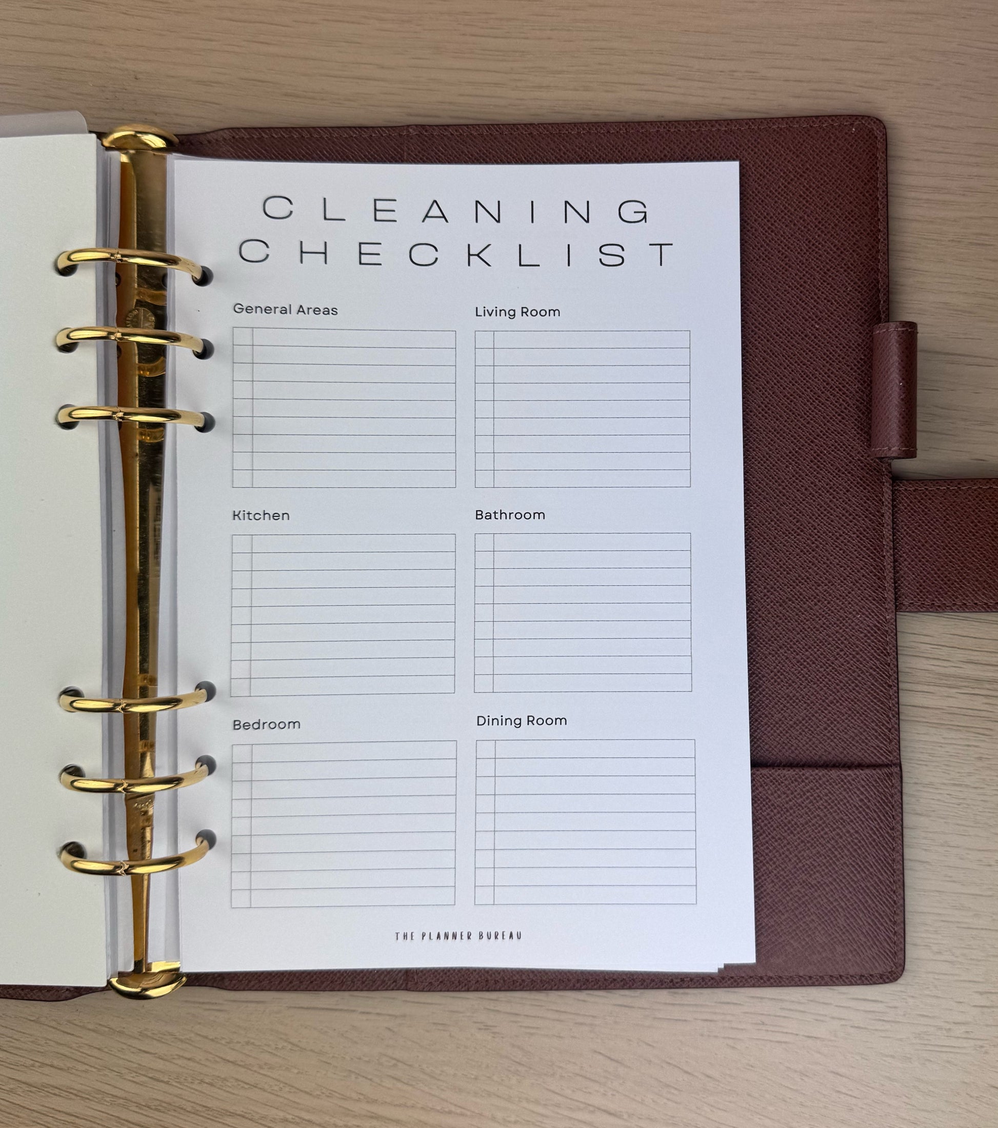 Cleaning Checklist