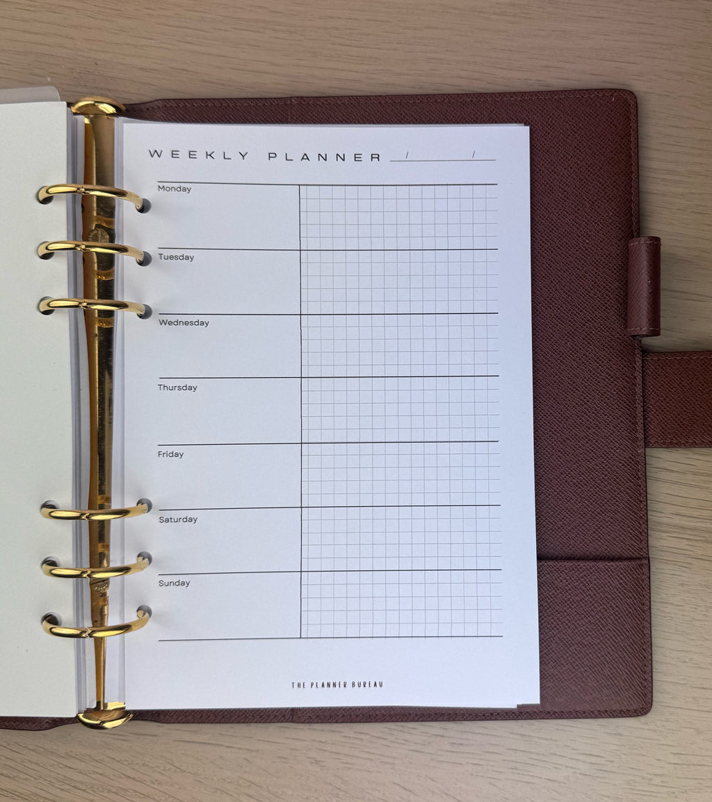 Weekly Planner (Graph Horizontal)