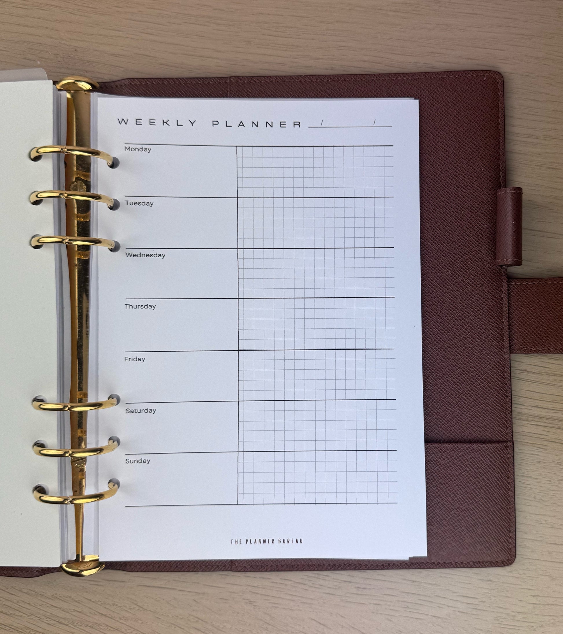 Weekly Planner (Graph Horizontal)